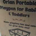 Orian Baby Playpen 50x50 Large Play Yard for Babies and Toddlers, Indoor Outdoor Playpen, Sturdy Baby Play Pen with Mesh Sides, Safe Baby Fence Play Area, Assembly Required/Not Portable, w Storage Bag