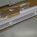 Cordless Light Filtering Mini Blind, 34 x 48 in, Pearl White