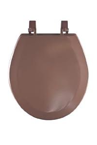 Achim Home Furnishings Chocolate TOWDSTCH04 17-Inch Fantasia Standard Toilet Seat, Wood