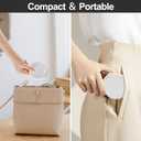 Compact Makeup Mirror with Lights - 3.5" Portable, 2-Sided, Lightweight & Shatterproof, Folding Magnifying Mirror 2X/10X, Unique Gift for Women