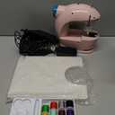 Magicfly Mini Sewing Machine with Extension Table, Dual Speed Portable Sewing Machine for Beginners with Light, Sewing Kit for Household Use, Pink