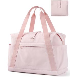 BAGSMART For Spirit Airlines Personal Item Bag, 23L Foldable Weekender Bags for Women Gym Tote Overnight Bag for Travel