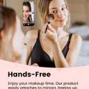 amBand Magnetic Sticky Phone Suction Grip for MagSafe, Removable for Wireless Charging, Durable Magnet Silicone Portable Mount Stand for iPhone 12 13 14 15 16 17 Series, Hands-Free Video/Selfie, Black