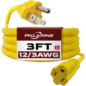 Master Electrician 15A 125V 1975W Heavy-Duty Outdoor Extension Cord 65100ME