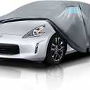 Waterproof Nissan 370Z/350Z(20032020) Car Cover with Breathable Vents, [2026 Upgrade] Premium Covers with Cotton Liner and Zipper Door, Sun Rain Snow Dust Uv Protection.(Gift with Towel)