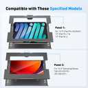 AboveTEK Anti-Theft iPad Floor Stand Kiosk, Height Adjustable Tablet Stand with Locking Enclosure, Heavy-Duty Floor Tablet Stand for 12.913" iPad Pro/Air & 12.4" Galaxy Tab S, Retail & POS Use