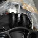 Smug 3 Wheels Pet Stroller, Dog and Cat Strollers, Storage Basket and Cup Holder, Breathable Mesh, Lightweight Travel Carrier, Waterproof and Foldable for Small Pets Outdoor Walk, Black