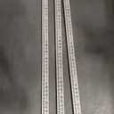 KEZERS 9 FT Dual Sided Aluminum Grade Rod - 8ths, 3 Section 9 Foot, Black