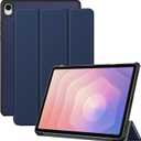 Case for Samsung Galaxy Tab S11 Tablet,KONXISA Case Cover with Trifold Stand Protective,Tablet Shell with Premium PU Leather and Magnetic Adsorption, Scratch Resistant & Shockproof Cover, Blue