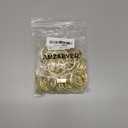 40 Pack Metal Curtain Rings with Clips, Drapery Clips Hooks, Decorative Curtain Rod Clips 1.5 in Interior Diameter, Gold
