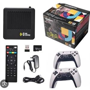 G11 Pro Upgraded Controllers , Last Updated System Game Box Console, 4k, WiFi, 33000 Plus Games, Dual System, 128gb , Upgraded System, Two Wireless Controllers ps1/n64