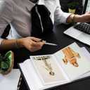 Small Photo Album 4x6 Photos Book, Linen Cover Mini Photo Book, 50 Page Holds 100 Pictures, photobook for Anniversaries Baby Vacations, Black