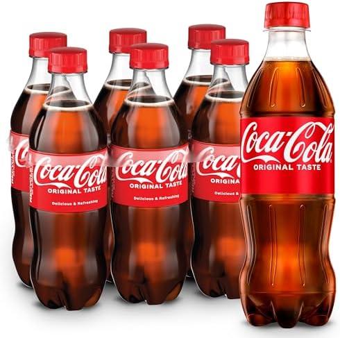 Coca-Cola Soda Soft Drinks, 16.9 fl oz Bottles, 18 Pack - Classic Cola Soft Drink Pack (BB: April 21, 2025)