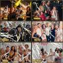 HONLYNE 100PCS Light up Wands for wedding, Wedding Wands Streamers with 3 Colorful Flashing Modes, Fairy Wands, LED Silk Fairy Wand with Bells for Wedding, New Year, Thanksgiving, Concert