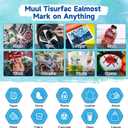 Paint Markers 8 Pack, Permanent paint markers Oil-Based Paint Pens With Medium Tips, Fast Drying and Waterproof. Suitable for Metal, Rock, Wood, Fabric, Plastic, Canvas, Mugs, Stone, Glass