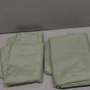 Veblandy 2 Pack Rectangle Tablecloth, 52x70 inch, Water Resistant Wrinkle Free Linen Textured Table Cloth Washable, Decorative Fabric Table Cover for Dining, Party and Camping, Sage Green