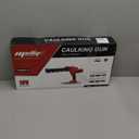 Cordless Caulking Gun 10oz Compatible with Milwaukee 18V Battery, Electric Caulk And Adhesive Gun with 5 Speed, Anti-Drip, Auto Retract, LED Light for Filling, Sealing(Tool Only) (Red)