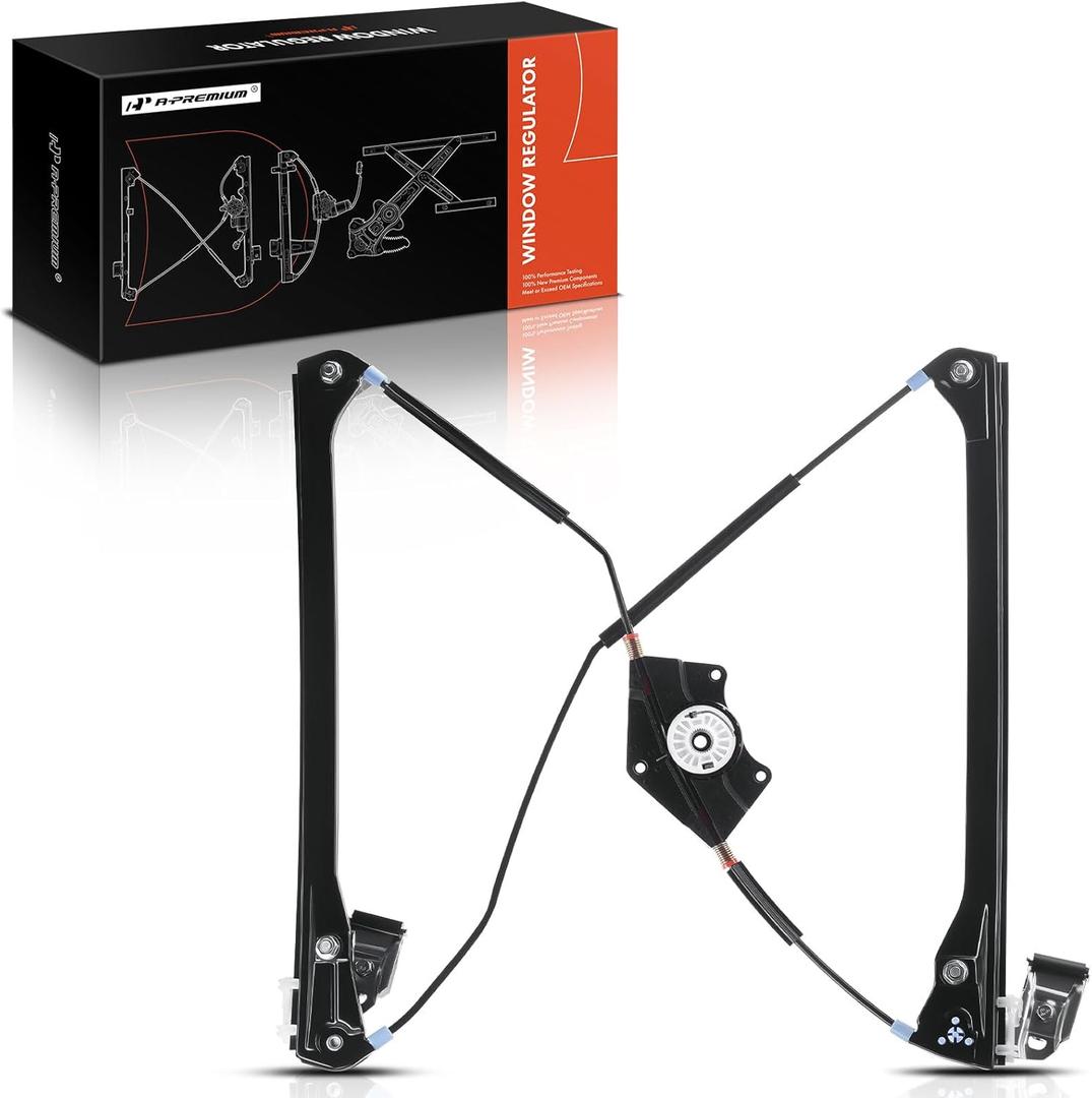A-Premium Electric Power Window Regulator Without Motor Compatible with Volkswagen Passat 1998-2005 Front Left Driver Side