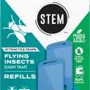 STEM Flying Insect Light Trap Refill Cartridges, Indoor Fruit Fly Trap, Insecticide-Free Pest Control for Home, Attracts and Traps Insects, Official STEM Refills - 2 Count