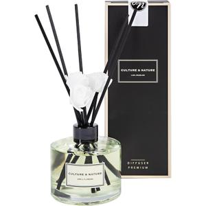 CULTURE & NATURE Reed Diffuser Set 6.7oz (200ml) April Flower Scented Diffuser with Sticks Home Fragrance Reed Diffuser for Bathroom Shelf Decor