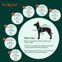 Kuoser Waterproof Dog Coat, Reversible Dog Jacket for Medium Dogs, Adjustable Durable Doggie Winter Coat Warm Puppy Cold Weather Apparel, Orange M