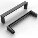 10 Pack 3.75 Inch(96mm) Kitchen Cabinet Handles Matte Black Cabinet Pulls Kitchen Cabinet Hardware Drawer Pulls for Dresser Cupboard Wardrobe