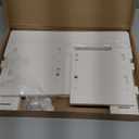 WiFi Router Floating Shelves White Wall Mount Under TV Shelf 30 x 20 x 15 cm Set Top Box Stand No Punch Game Console Rack for Living Room Bedroom