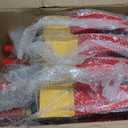 Tevlaphee Anti-Theft Wheel Lock Set, 8 Keyed Alike, Red-Yellow Color, Fits 11.8 Inch Tires, Easy Installation