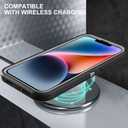 iPhone 13/14 Military Grade Case, 3 in 1 Heavy Duty Shockproof/Drop Proof/Dust Proof With 2Pcs Tempered Glass Screen Protector (Black/Grey)