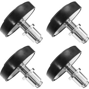 4PCS 35mm Shaft Diameter Car Lift Rubber Tray Heightening Feet Plus High Leg Pads, Screw Up Car Lift Pads Heightening Feet Tray