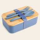 GYANTAOK Wheat straw bamboo covered lunch box