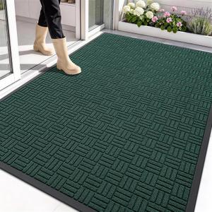 OLANLY Front Door Mat Outside Entrance 71x47, Heavy-Duty Rubber Doormat