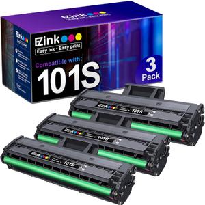 E-Z Ink Compatible Toner Cartridge Replacement for Samsung MLT-D101S 101S MLTD101S to use with ML-2166W ML-2160 ML-2165 SCX-3405W ML-2165W SCX-3405FW SCX-3400 SCX-3401FH SF-760P Printer (3 Black) E-Z Ink Compatible Toner Cartridge Replacement for Samsung MLT-D101S 101S MLTD101S to use with ML-2166W ML-2160 ML-2165 SCX-3405W ML-2165W SCX-3405FW SCX-3400 SCX-3401FH SF-760P Printer (3 Black)