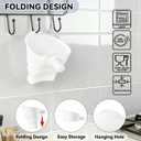Silicone Flour Funnel for KitchenAid Mixer, Foldable Flour Funnel Chute with Hanging Hole. Baking Gadgets Accessories. Dishwasher Safe. White