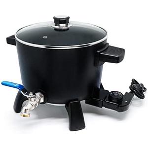 Wax Melter for Candle Making, 6Qts Candle Wax Melting Pot with Spout for Soy Wax Soap Base Easy Pour & Non-Stick & Temps