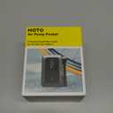 HOTO Mini Bike Tire Pump, 25s Fast Inflate Bicycle Pump with Guage, 150PSI Portable Electric Bike Air Pump with Presta and Schrader Valve for Road Bike, Motorcycle, Mountain Bike, BMX, Sports Ball, Black