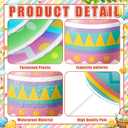 Thyle 18 Pcs Easter Decorations Tree Picks Ornaments 6 x 8 Inch Bunny Ear Egg Carrots Picks Decor Cute Rabbit Ears Bow Ornaments Topper for Tree Spring Easter Home Vase Decor