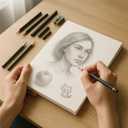 180g Thick Sketch Paper 70% Pure Wood Pulp 8.5x11 120 Sheets for Drawing & Art Creation