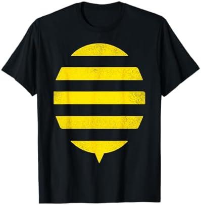 Bumble Bee Costume for Kids Boys Girls Easy DIY Halloween T-Shirt Black, Small