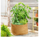 GARDENS ALIVE! Grow Tubs Tan Fabric Garden Containers-Heavy Duty containers That Encourage Healthy Roots; 20 gal