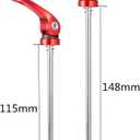 Chooee Quick Release Skewers Front & Rear Set for Mountain Bike or Road Bike (Red/Black)