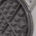 bella Flip-n-Store Waffle Maker with EverGood Ceramic Nonstick Coating, Fits-anywhere Kitchenware, Power Indicator Light, Cool Touch Handle & Cord Wrap, 7 Wide & 1" Deep Plates, 1000 Watt, Oatmilk