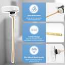 Hibbent 2 Pack Toilet Handle Replacement Compatible with TOTOTHU004-CP Trip Lvr for ST701, CST854, Side Mount Toilet Flush Handle, Tank Flush Lever, White