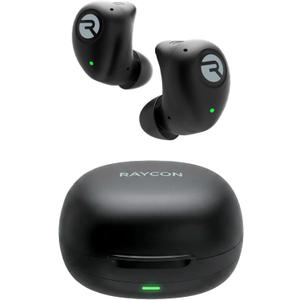 Raycon Fitness True Wireless Bluetooth Earphones with Built-in Microphone 54 Hours Battery IPX 7 Waterproof and Charging Box Talk, Text Play 5.2 Portable Sports (Black) (RBE745-21E)