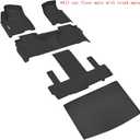 Floor Mats for 2021-2024 2025 Chevrolet Suburban 7 Seats (2nd Row Bucket Seats)not fit 8 Seats/ GMC Yukon XL(Only XL) & Trunk mat TPE Floor Liners & Cargo Liner for Chevy