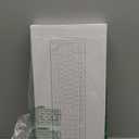 Wireless Keyboard and Mouse Combo, Full-Sized Wireless Keyboard and Adjustable DPI Mouse, 2.4GHz USB Receiver, Keyboard and Mouse for PC, Windows, Desktop, Laptop (Mint Green and White)