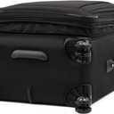 Travelpro Platinum Elite Softside Expandable Checked Luggage, 8 Wheel Spinner Suitcase, TSA Lock, Men and Women, Shadow Black, Checked Medium 25-Inch