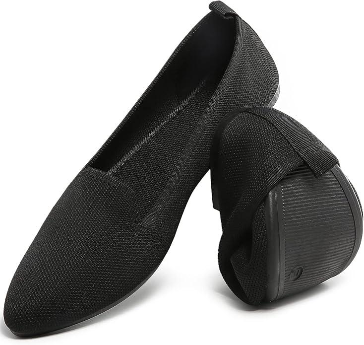 HEAWISH Women’s Flats Shoes Pointed Toe Ballet Flats Dressy Comfortable, Saze 39
