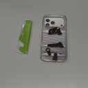 MOSNOVO for iPhone 17 Pro Max Case | Military Grade 6.6ft Drop Tested | Camera Control | Clear with Hidden Black Cat Design