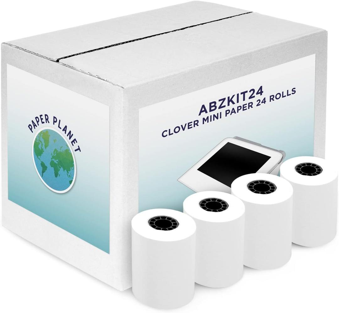 Thermal Paper for Clover Mini by Paper Planet | C200, C300, C301, C302, C305 | 24 Rolls